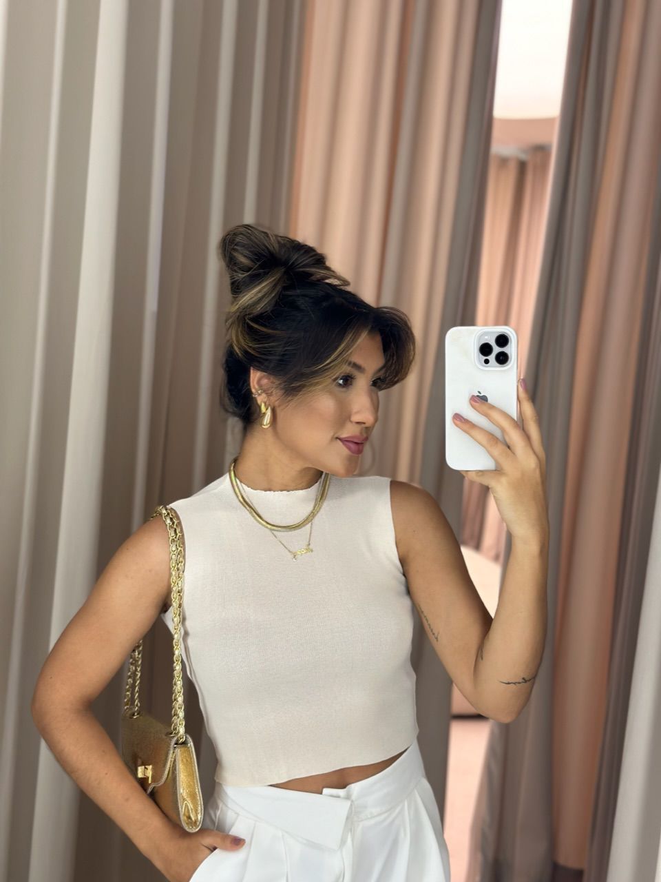 CROPPED MIA CAVADO CREME