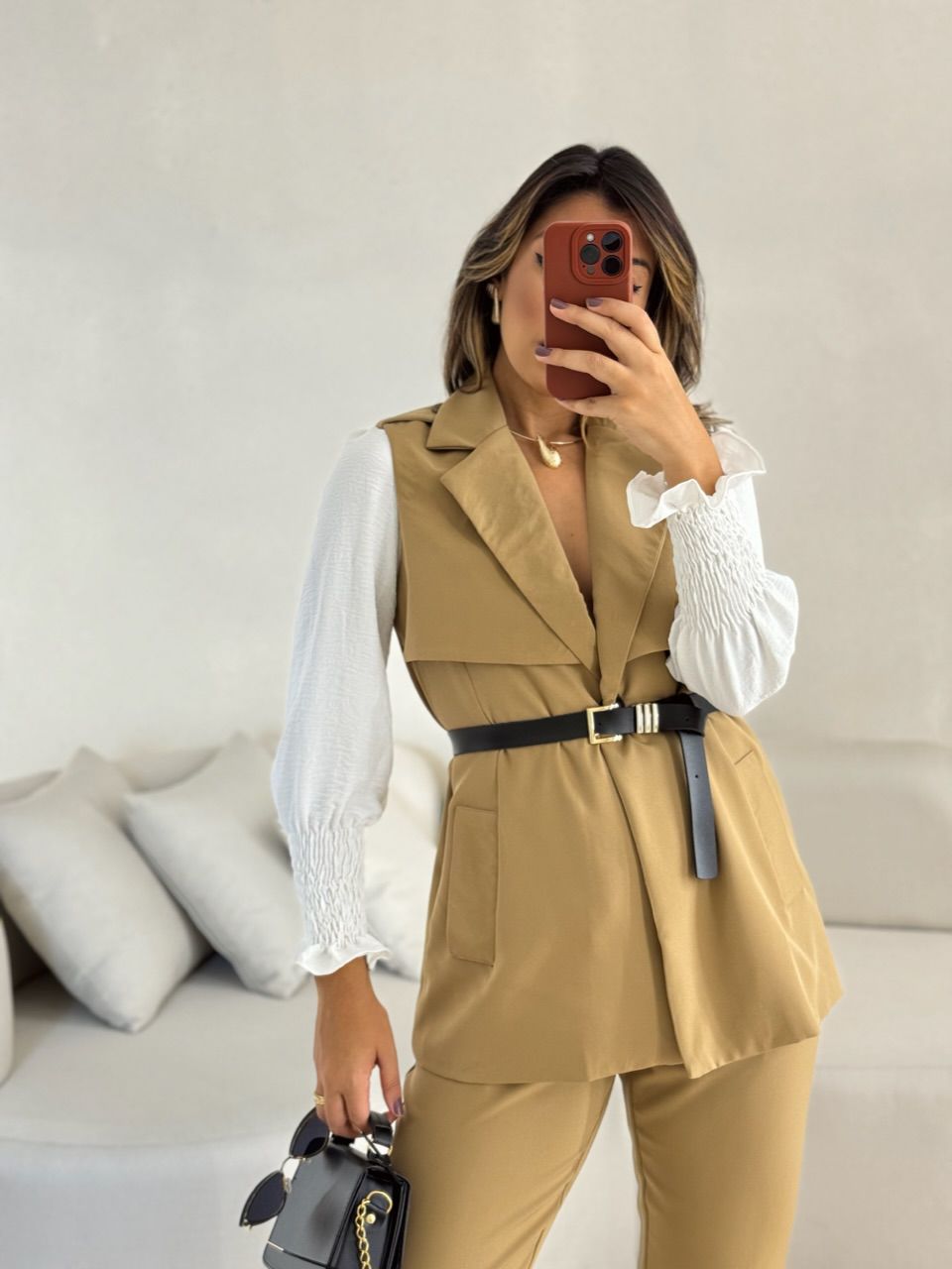 CONJUNTO NOEMI COLETE CAPUCCINO 