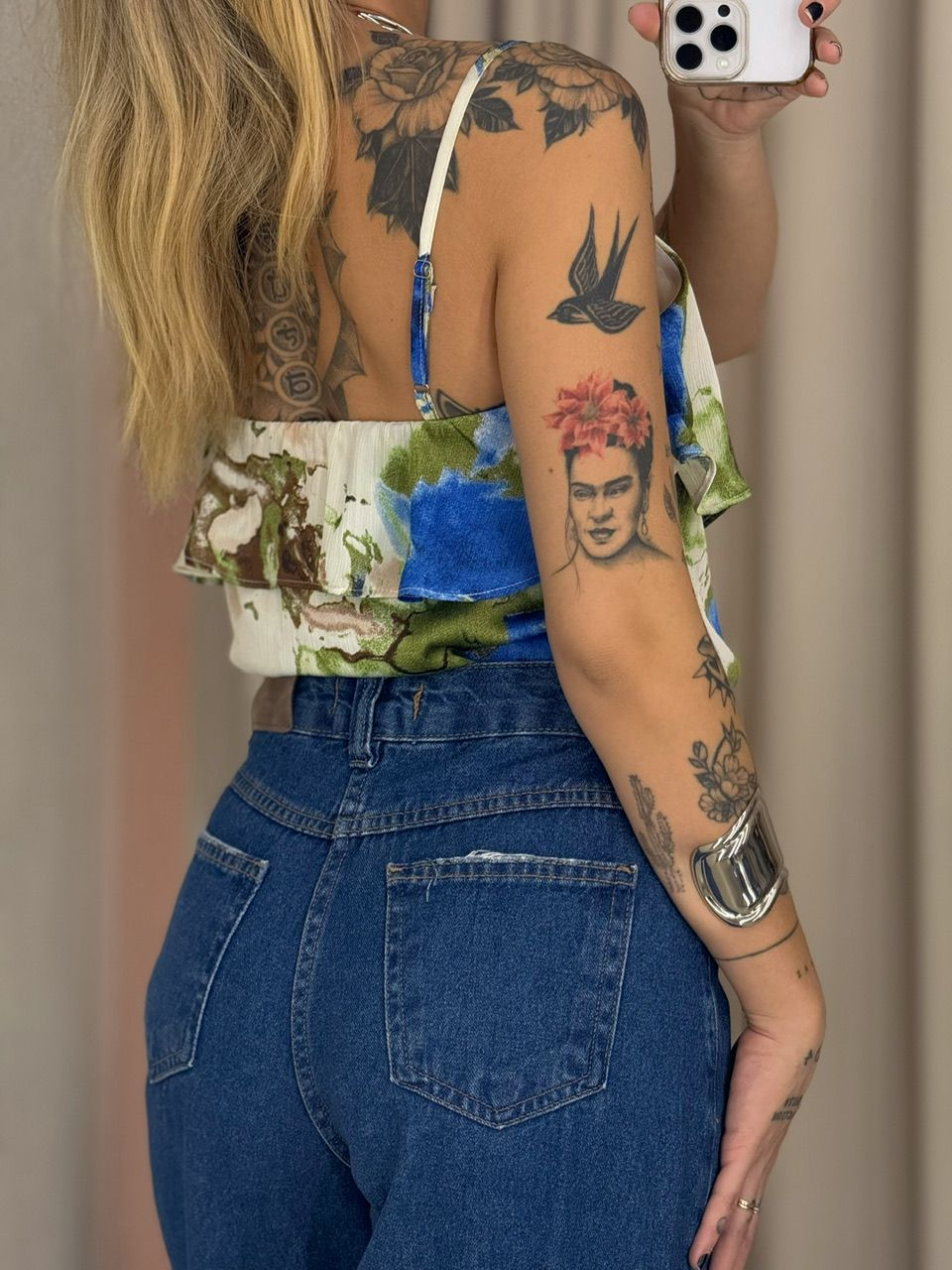 BLUSA BIA ESTAMPADA VERDE