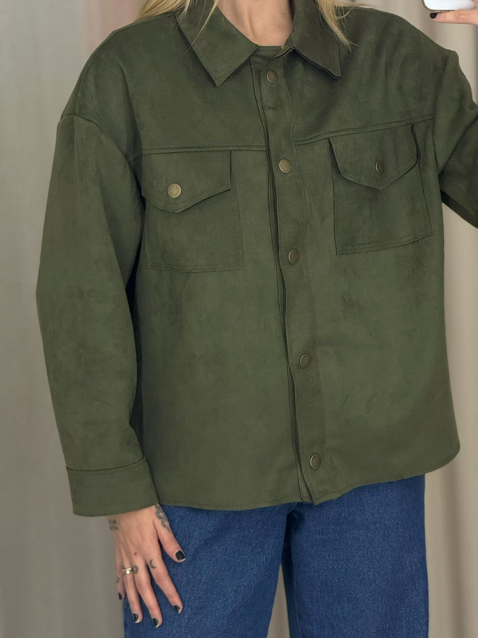 CAMISA FABIANA SUEDE VERDE