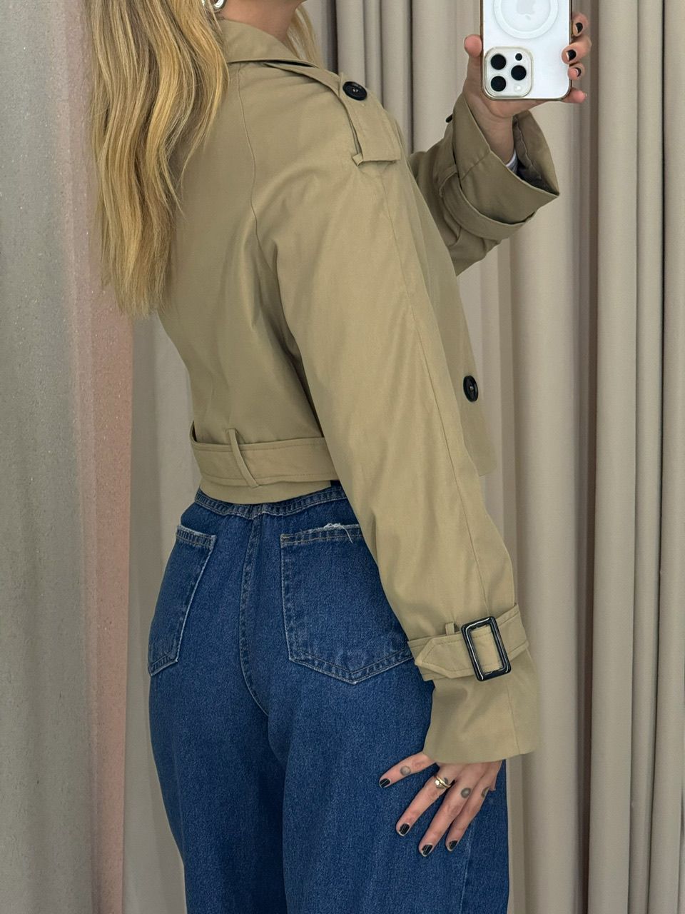 JAQUETA CATARINA CURTA NUDE