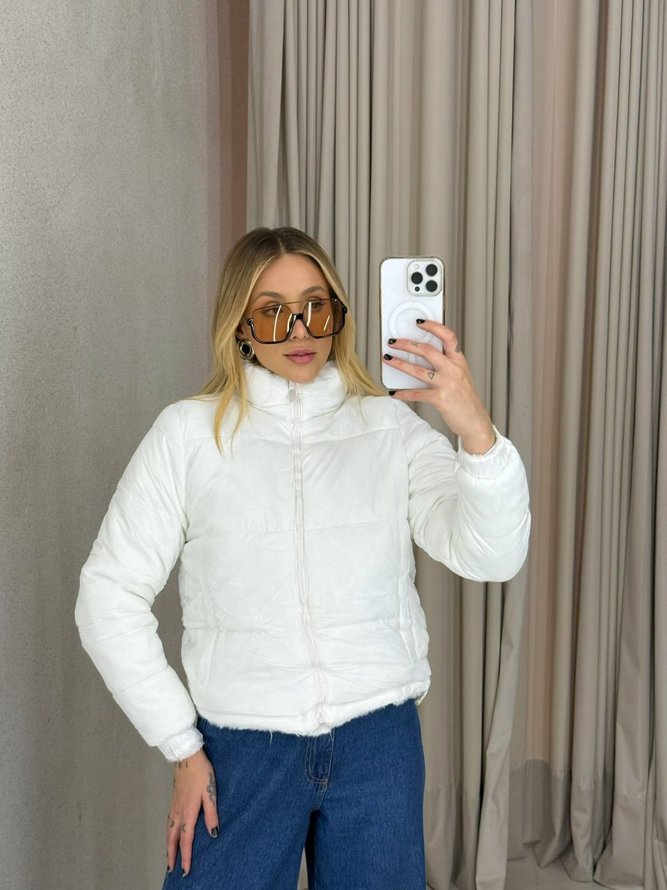 PUFFER ALINE DUPLA FACE OFF