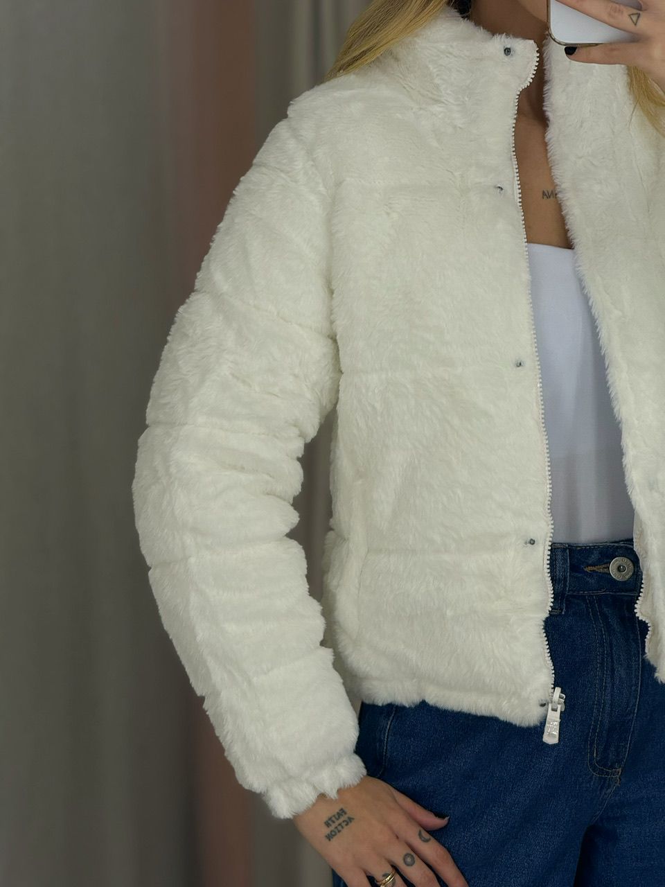 PUFFER ALINE DUPLA FACE OFF