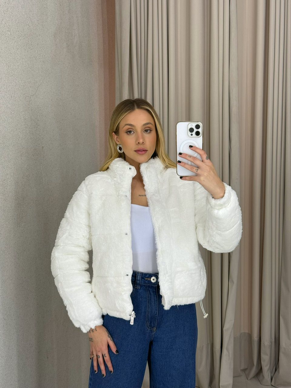 PUFFER ALINE DUPLA FACE OFF