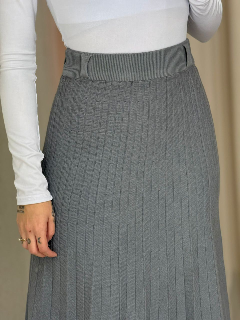 SAIA DIVA TRICOT CINZA