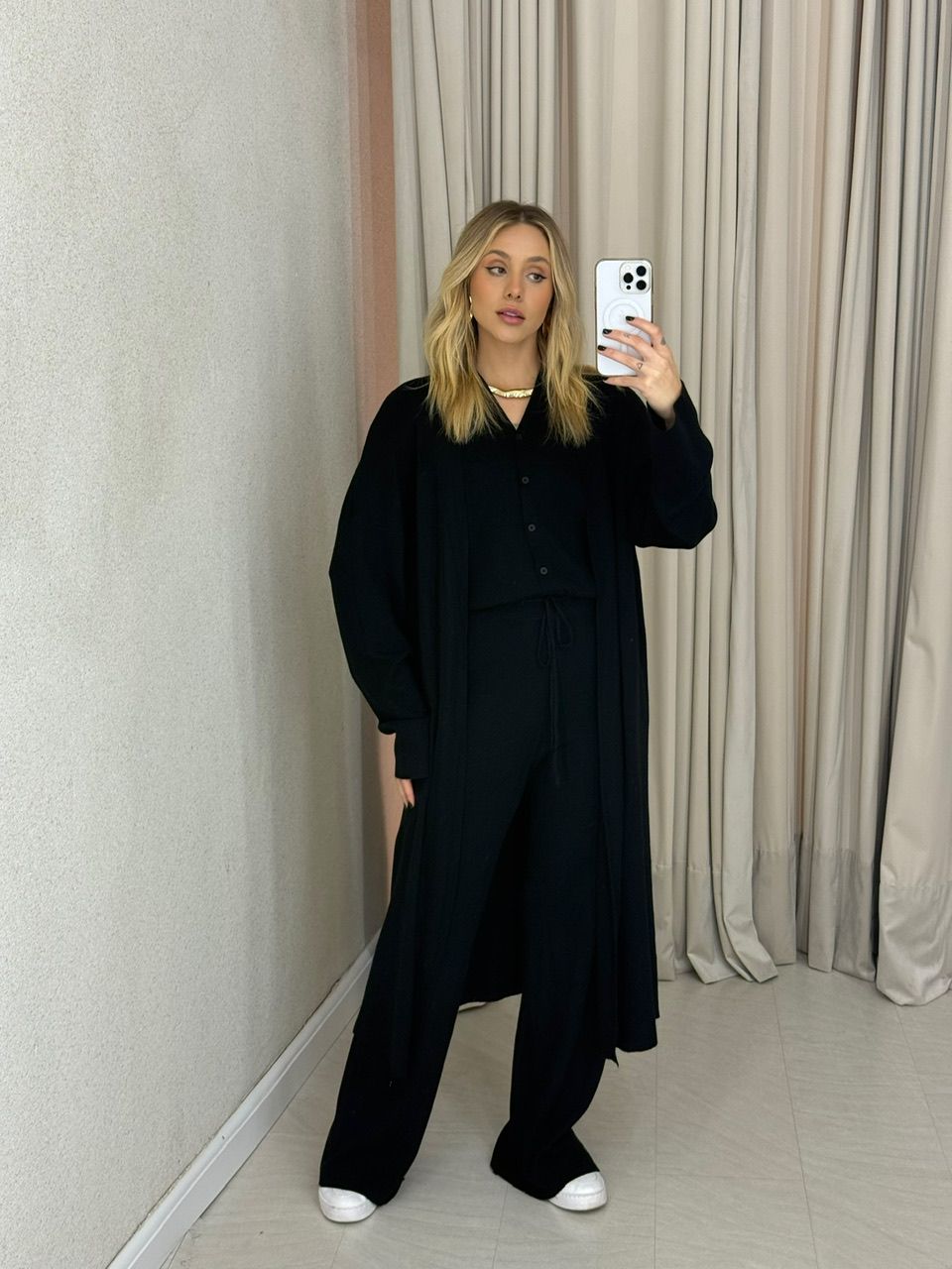 TRIJUNTO AMANDA TRICOT PRETO - 0065250032 - CAROLLA FERRARO