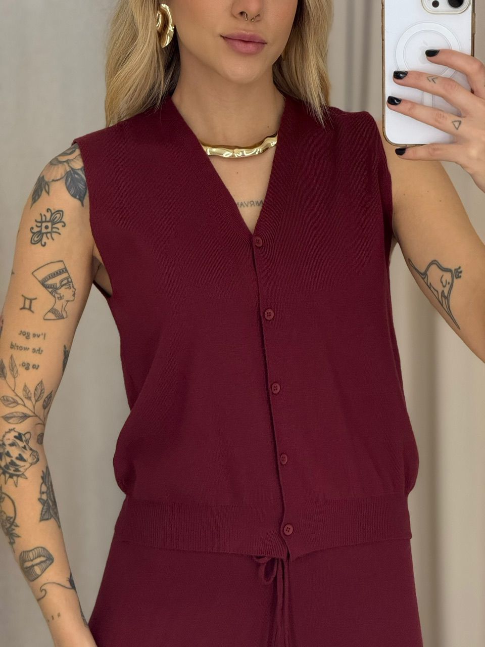 TRIJUNTO AMANDA TRICOT VINHO
