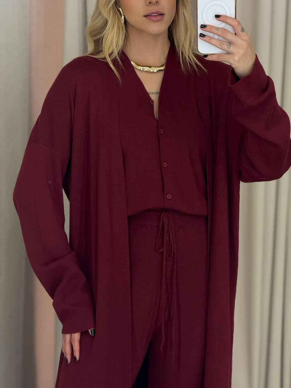TRIJUNTO AMANDA TRICOT VINHO