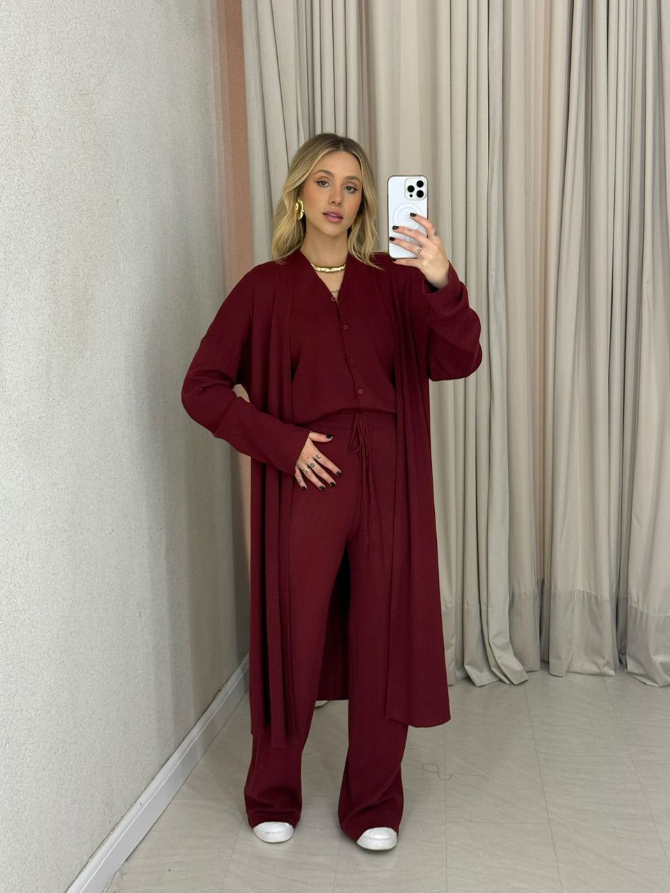 TRIJUNTO AMANDA TRICOT VINHO