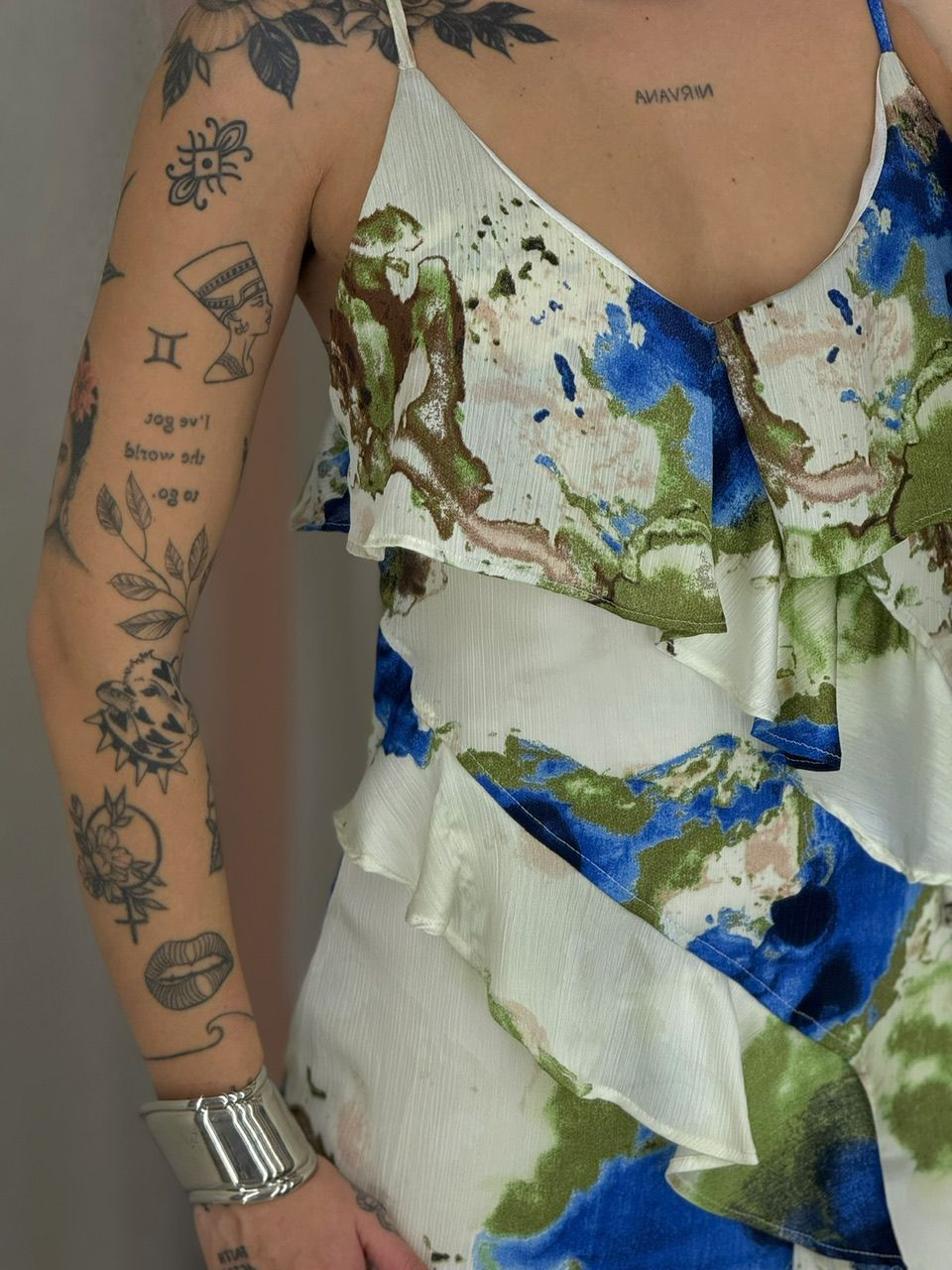 VESTIDO LOREN ESTAMPADO VERDE