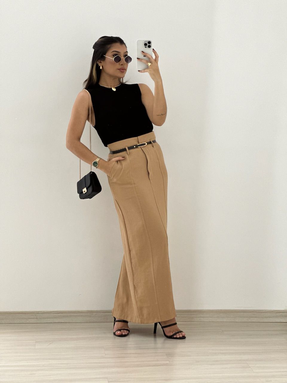 BLUSA JADE TRICOT CAVADA PRETA
