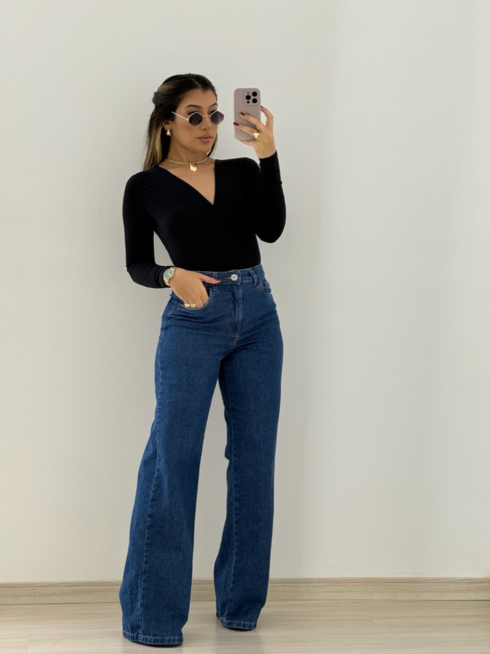 BODY TRESPASSADO MANGA LONGA PRETO