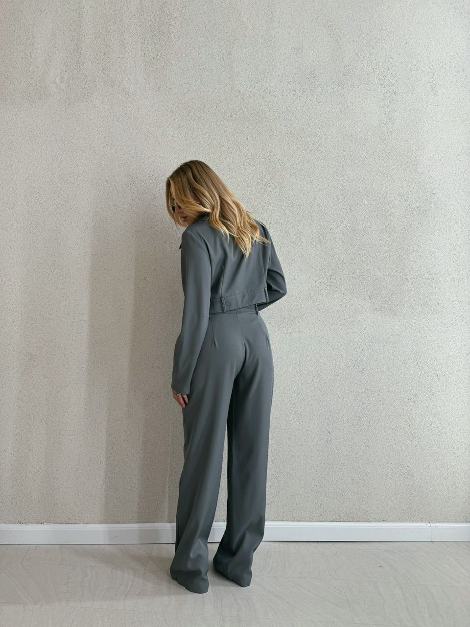 CONJUNTO DIANA CALÇA CINZA
