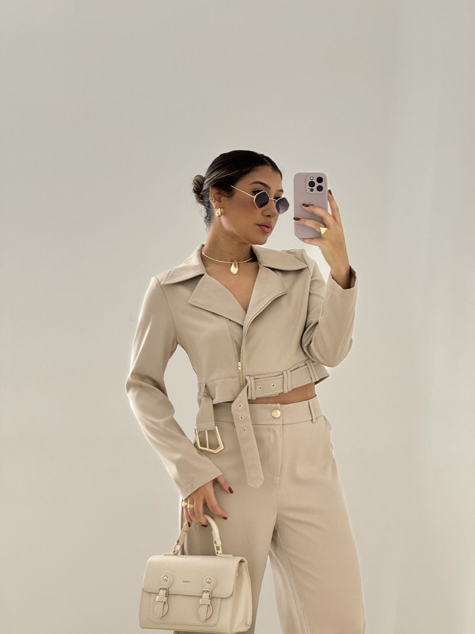 CONJUNTO DIANA CALÇA MARFIM