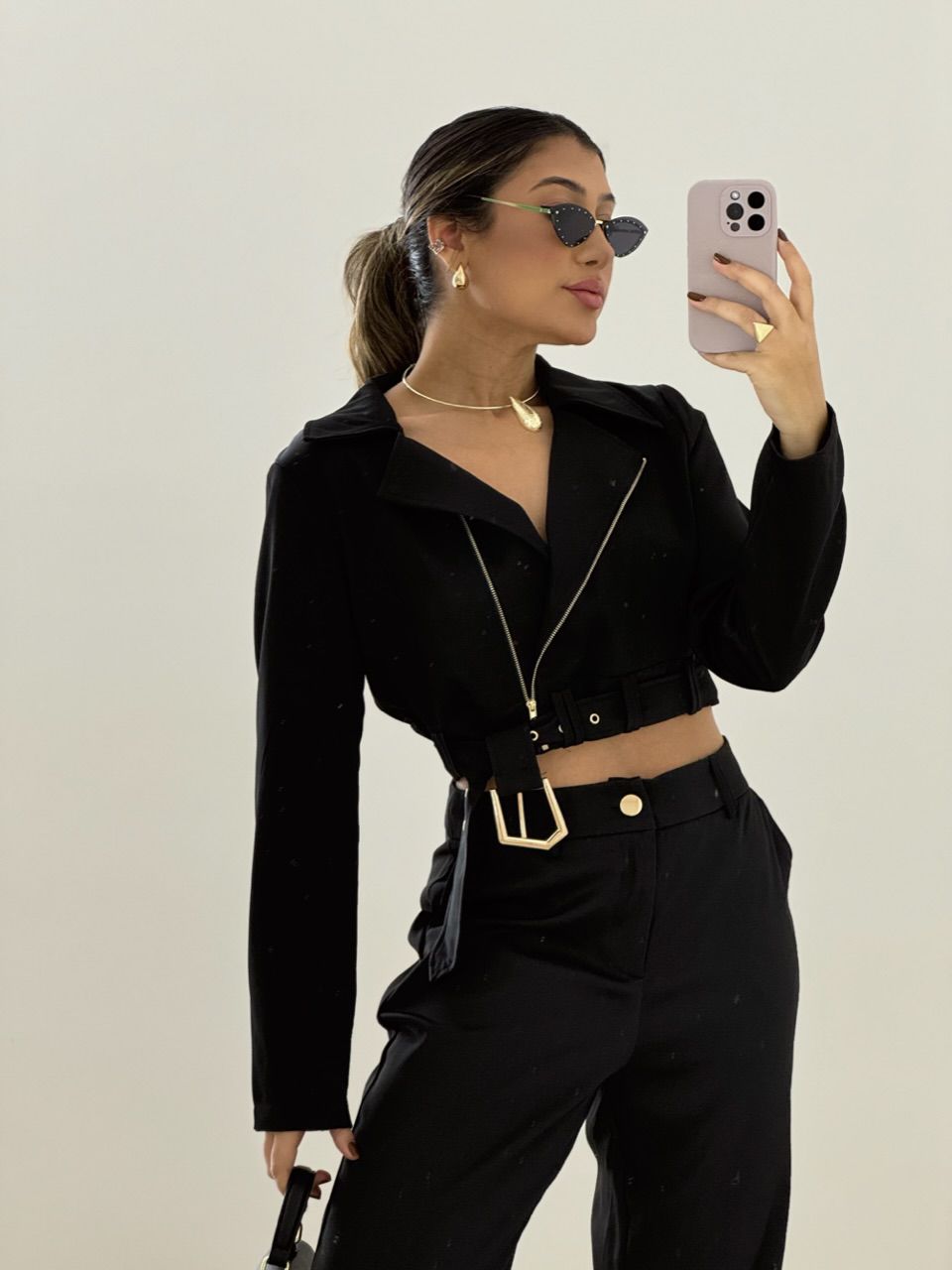 CONJUNTO DIANA CALÇA PRETO