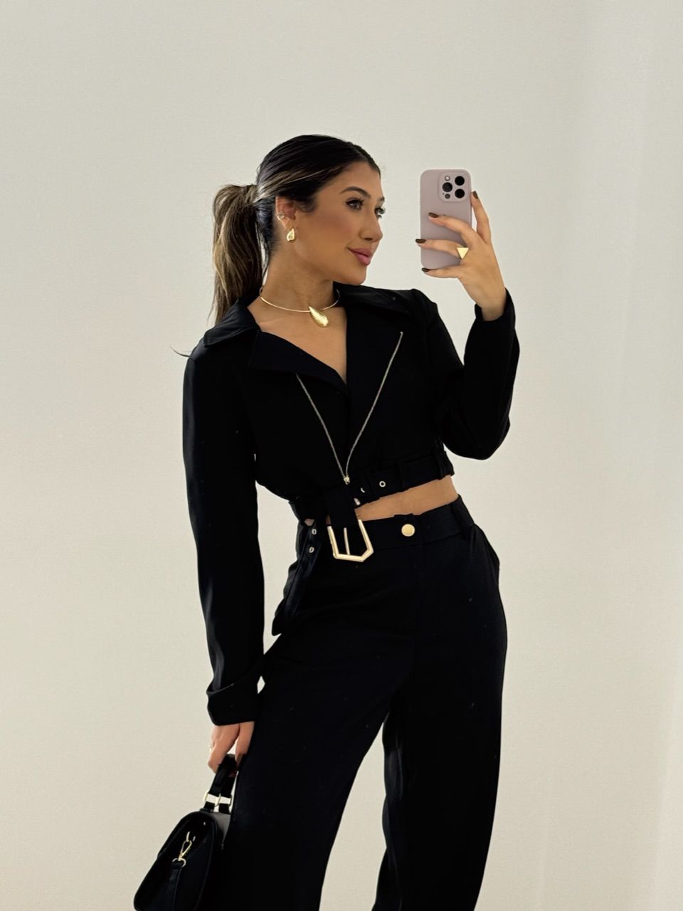 CONJUNTO DIANA CALÇA PRETO