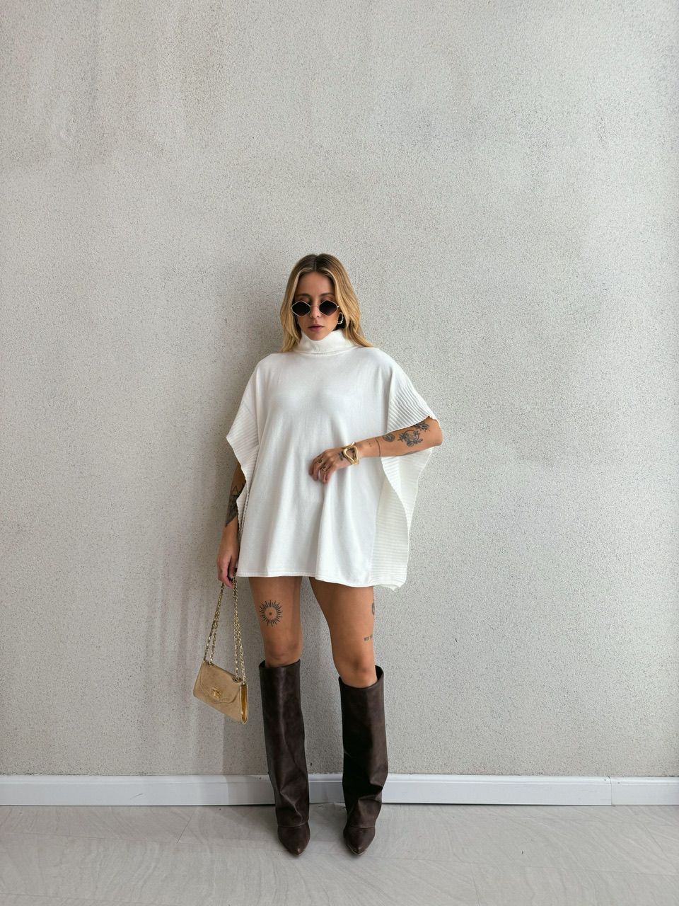 PONCHO ANA JÚLIA TRICOT OFF