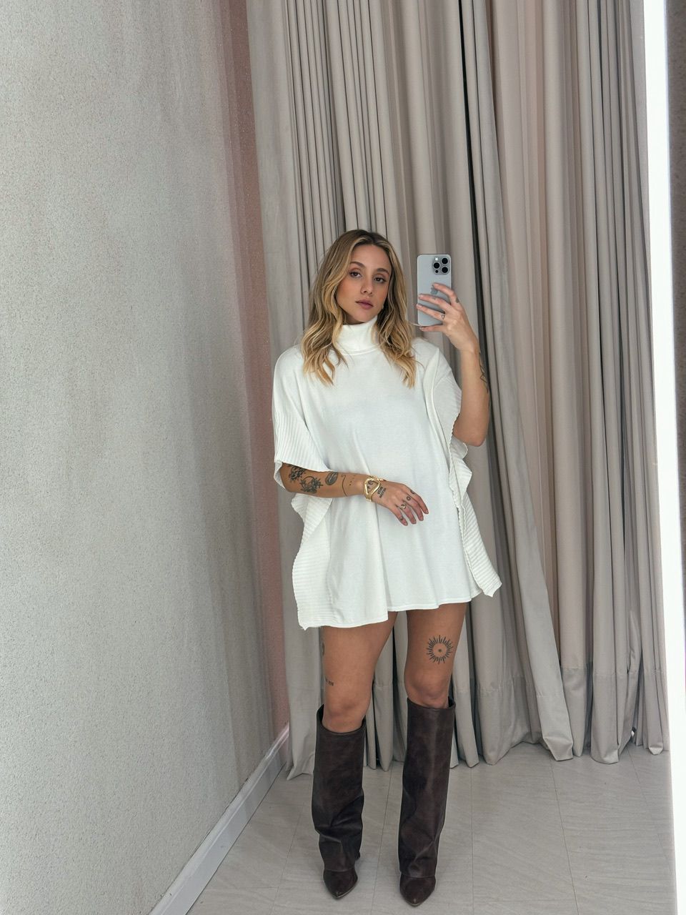PONCHO ANA JÚLIA TRICOT OFF