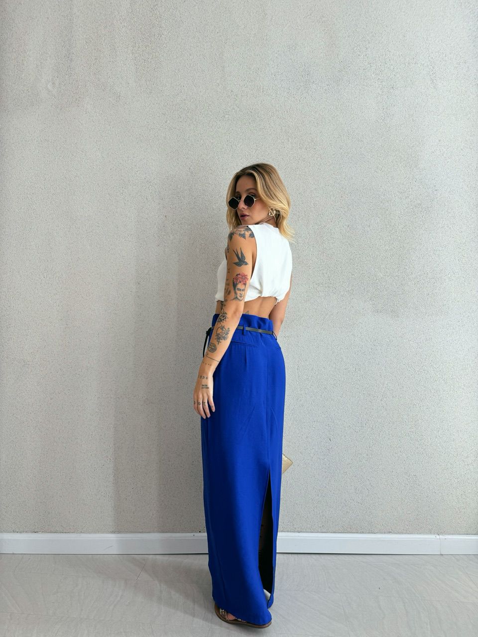 SAIA LAÍS CINTO AZUL