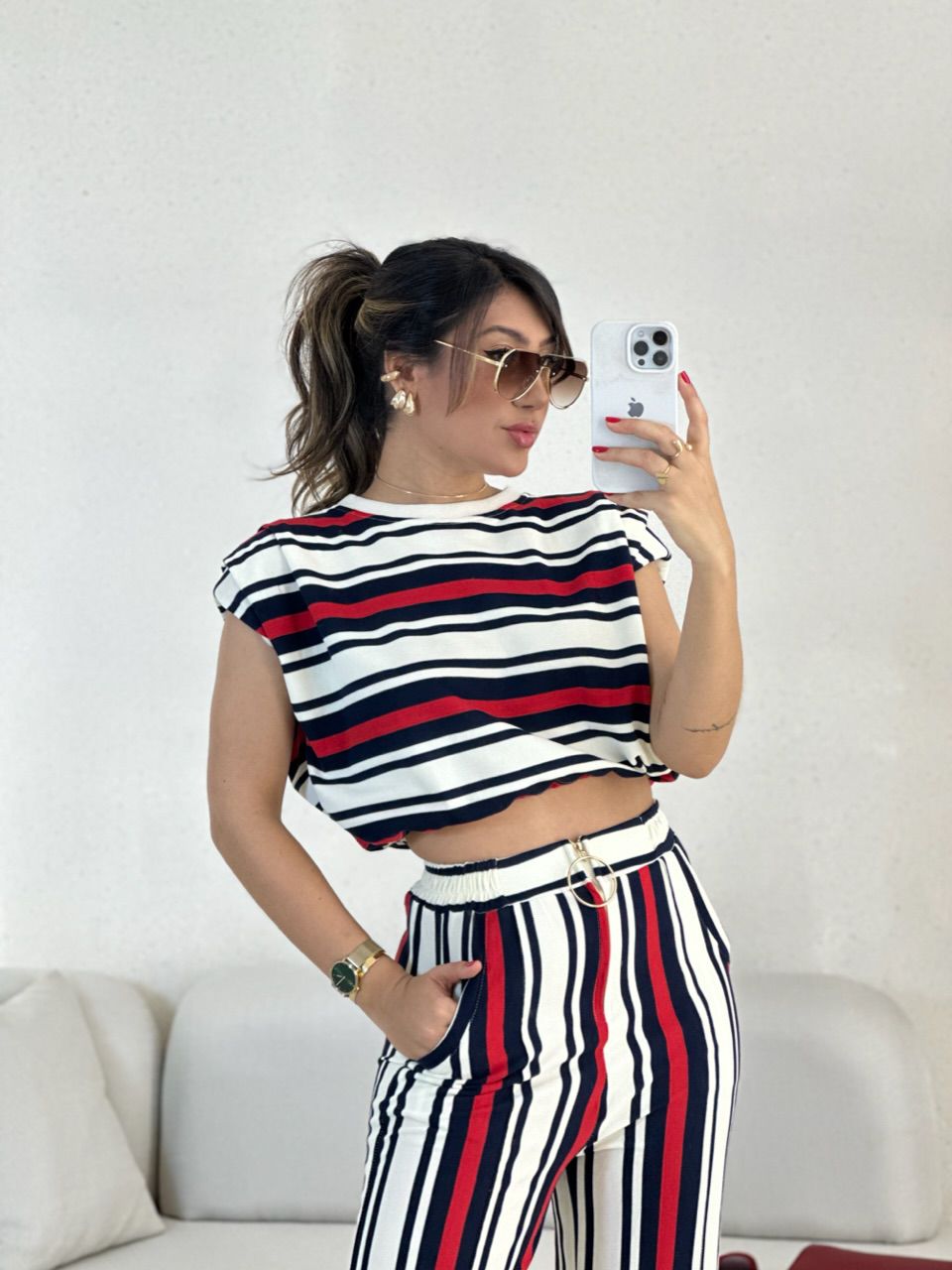 BLUSA LUNA LISTRAS MARINHEIRO