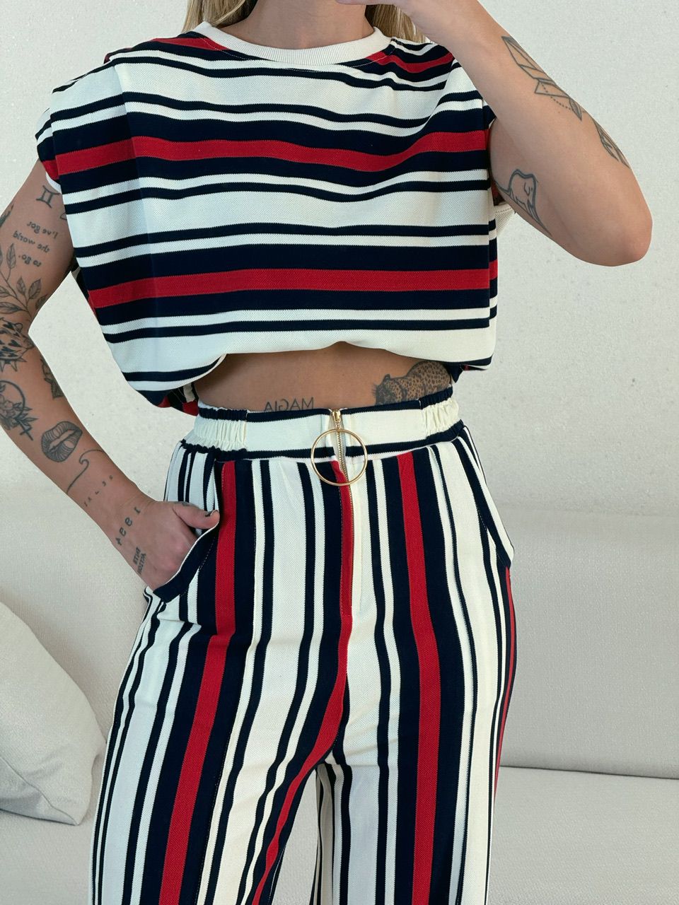 BLUSA LUNA LISTRAS MARINHEIRO
