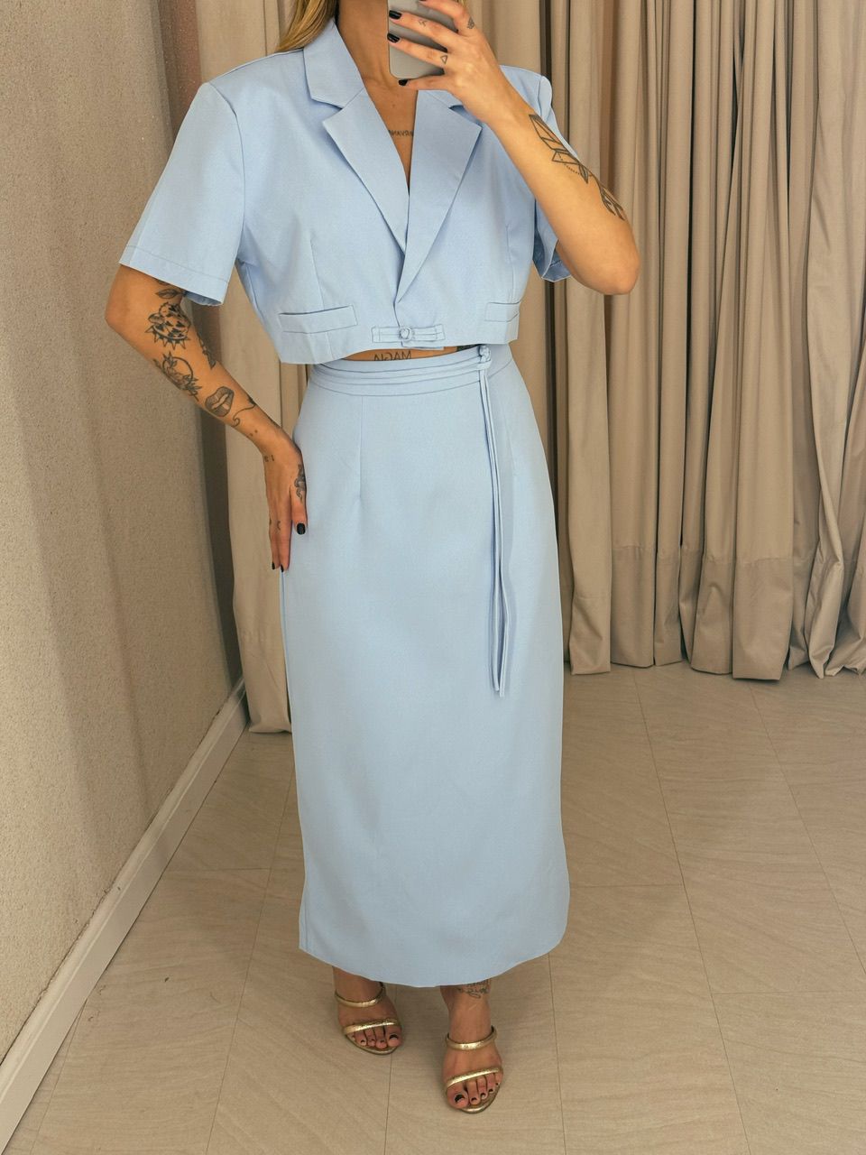 CONJUNTO KIARA SAIA BABY BLUE