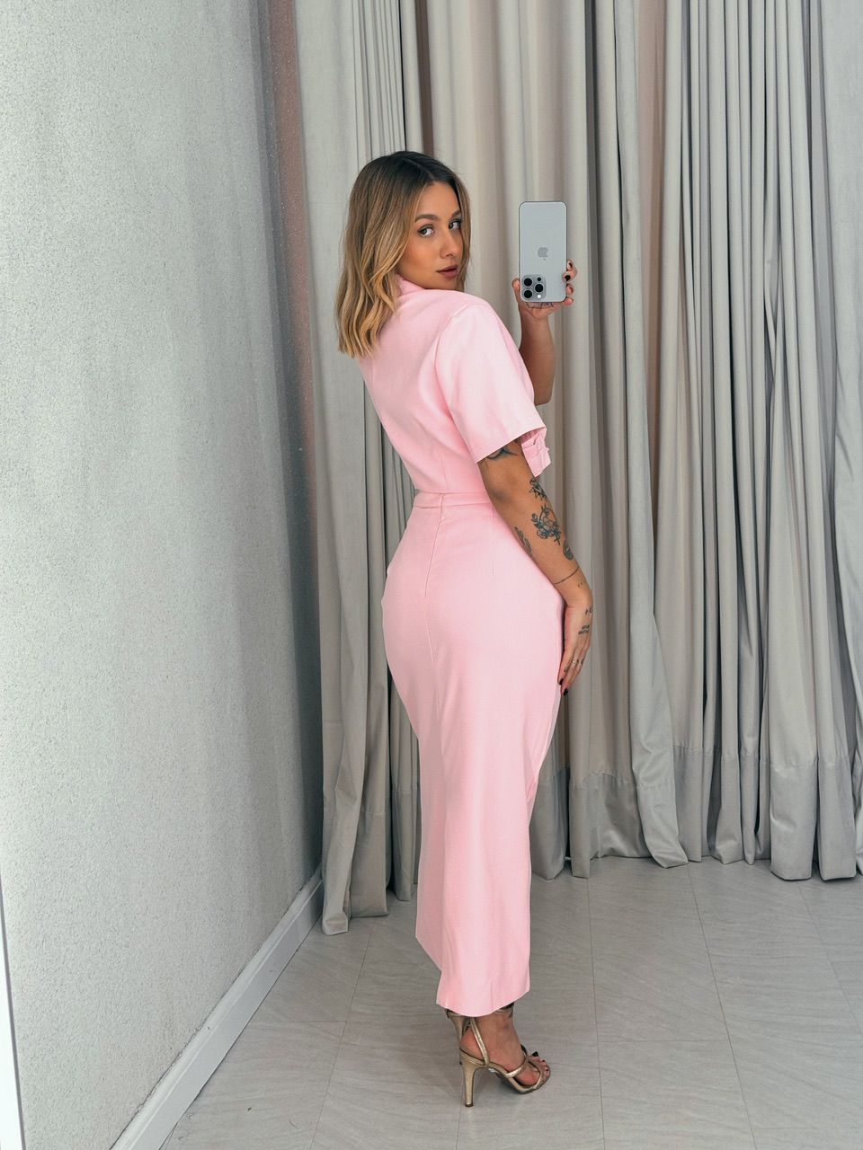 CONJUNTO KIARA SAIA ROSA BALÉ