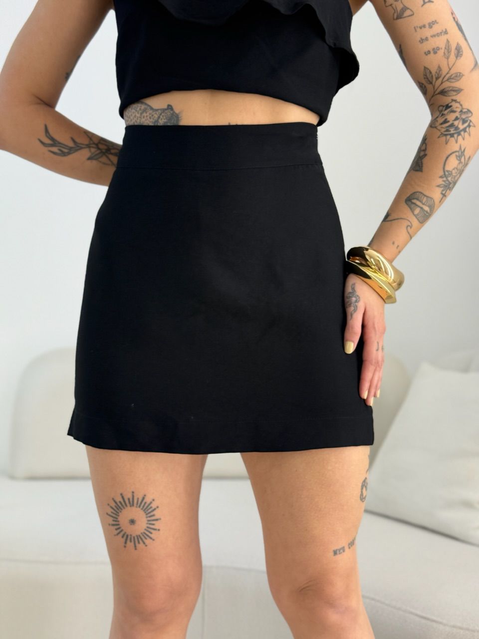 CONJUNTO TANY NULA MANGA PRETO