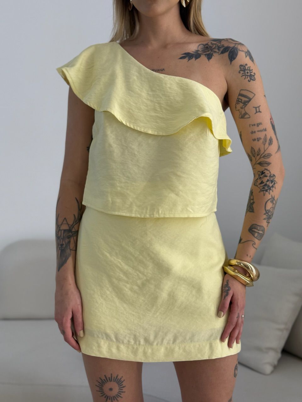 CONJUNTO TANY NULA MANGA YELLOW BUTTER