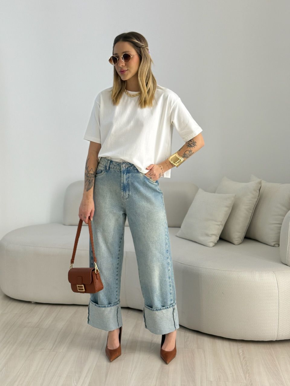 CROPPED TANIA ALGODÃO MARFIM