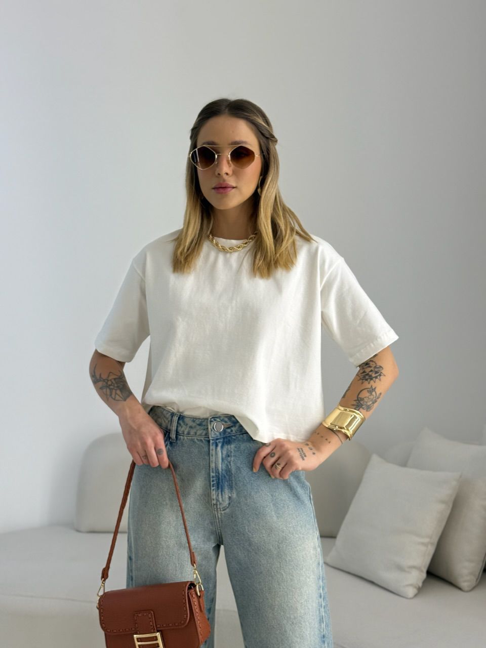 CROPPED TANIA ALGODÃO MARFIM - 0068600056 - CAROLLA FERRARO