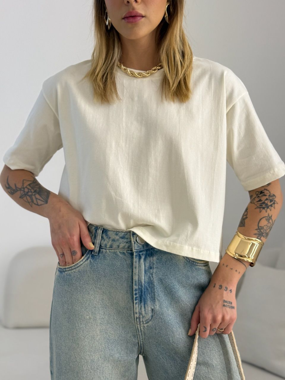 CROPPED TANIA ALGODÃO OFF