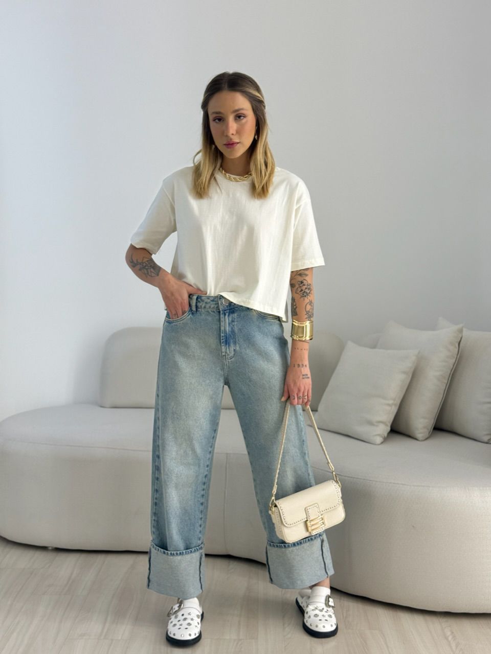 CROPPED TANIA ALGODÃO OFF