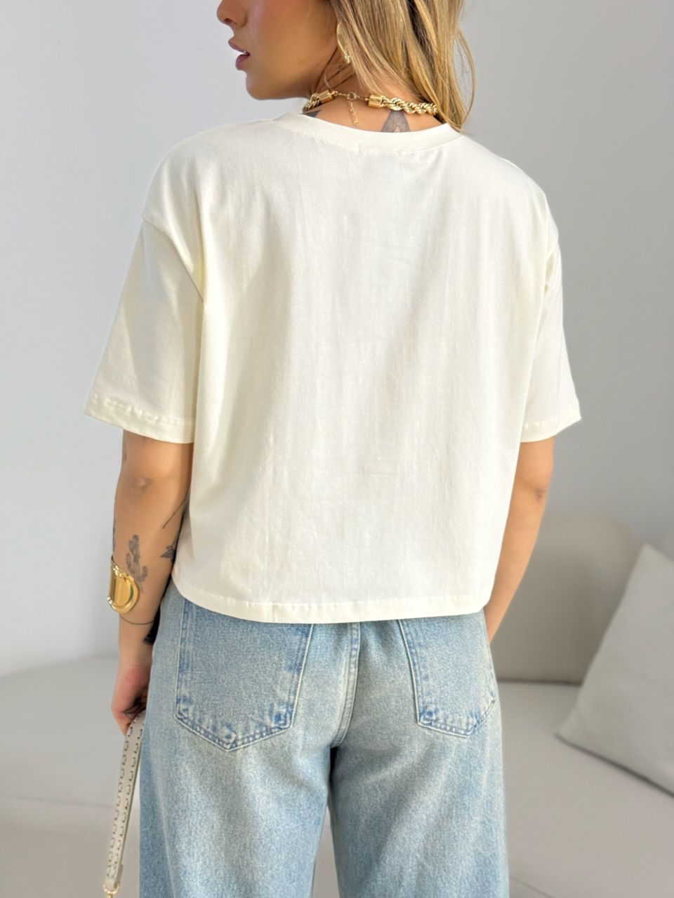 CROPPED TANIA ALGODÃO OFF