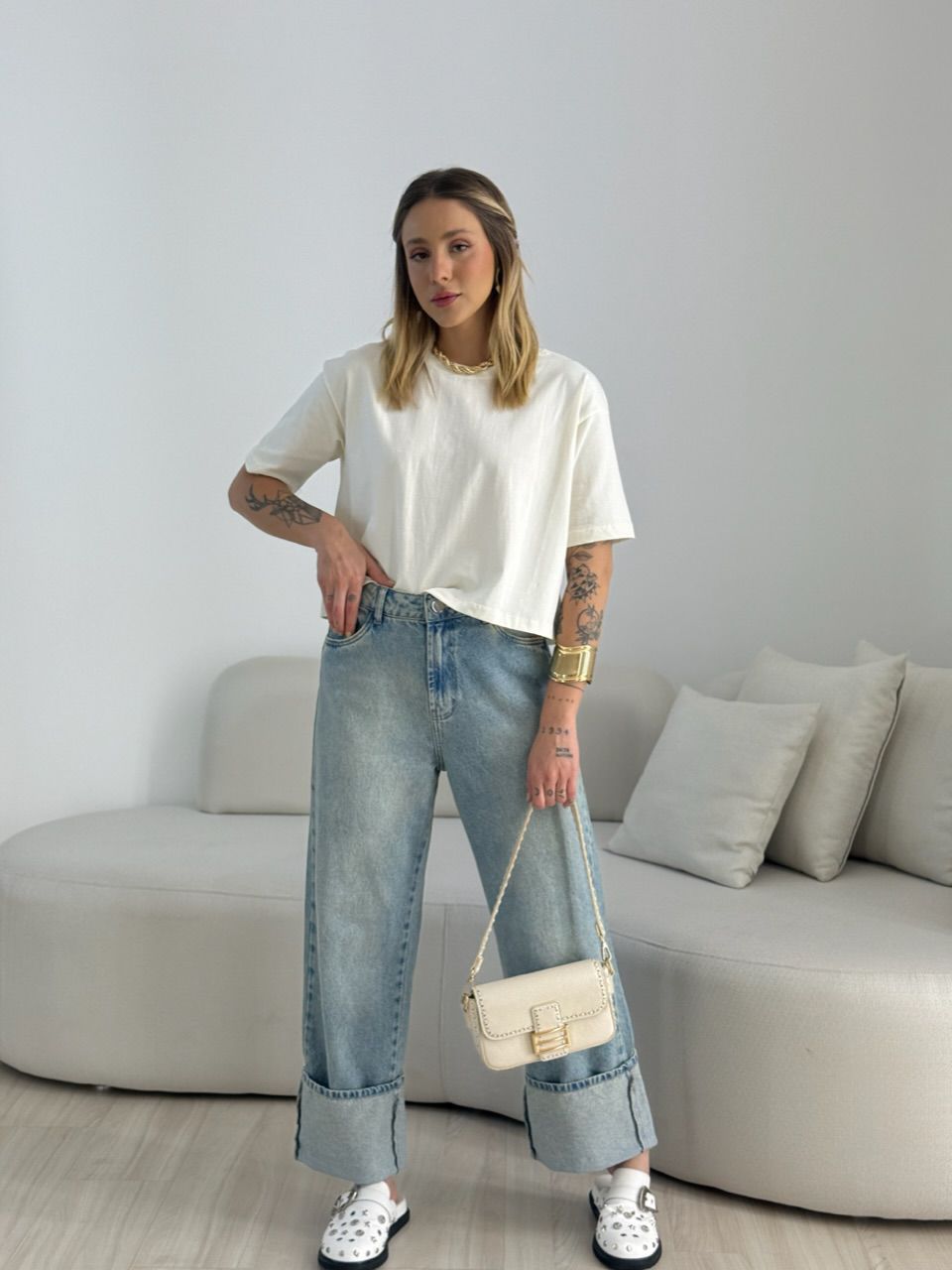CROPPED TANIA ALGODÃO OFF