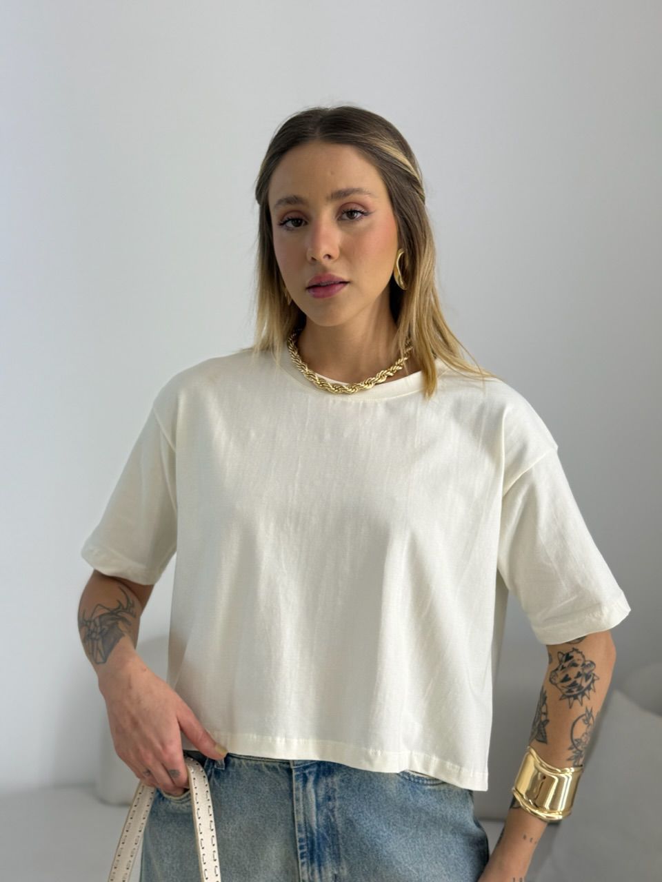 CROPPED TANIA ALGODÃO OFF