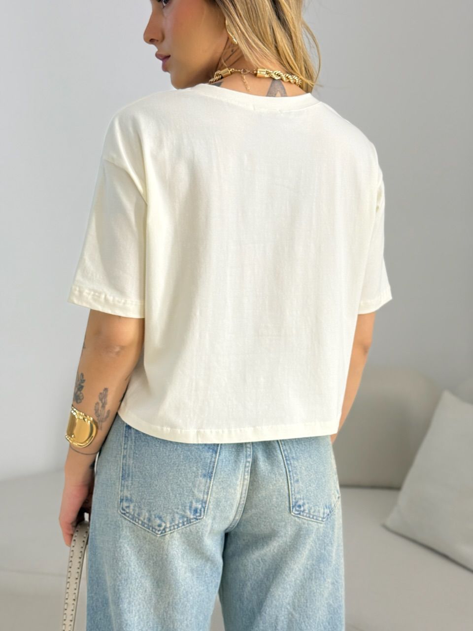 CROPPED TANIA ALGODÃO OFF