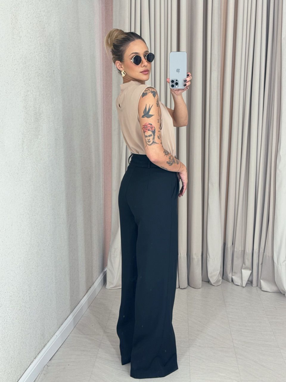 BLUSA FABRICIA CAVADA NUDE