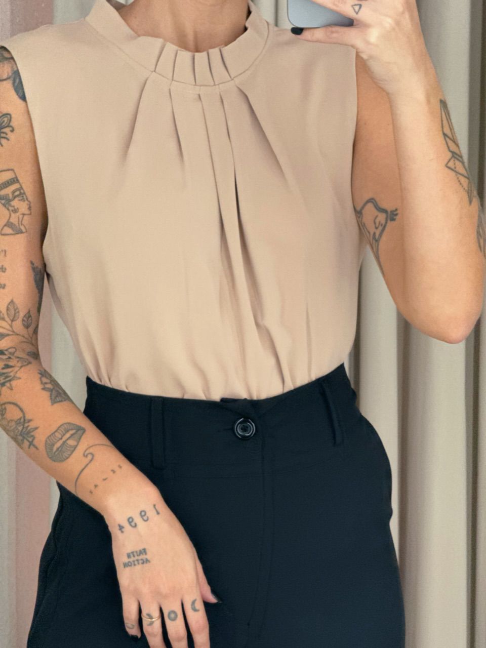 BLUSA FABRICIA CAVADA NUDE