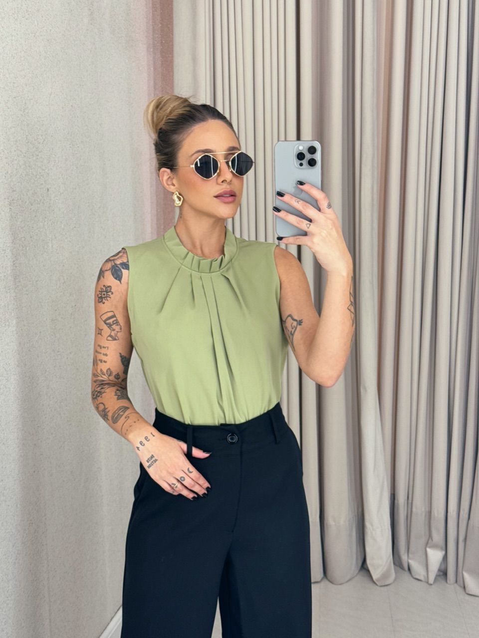 BLUSA FABRICIA CAVADA VERDE