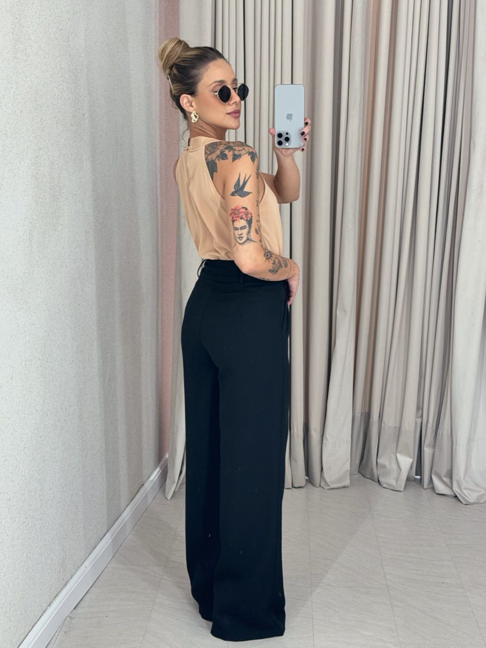 BLUSA TATIANE GOLA NUDE