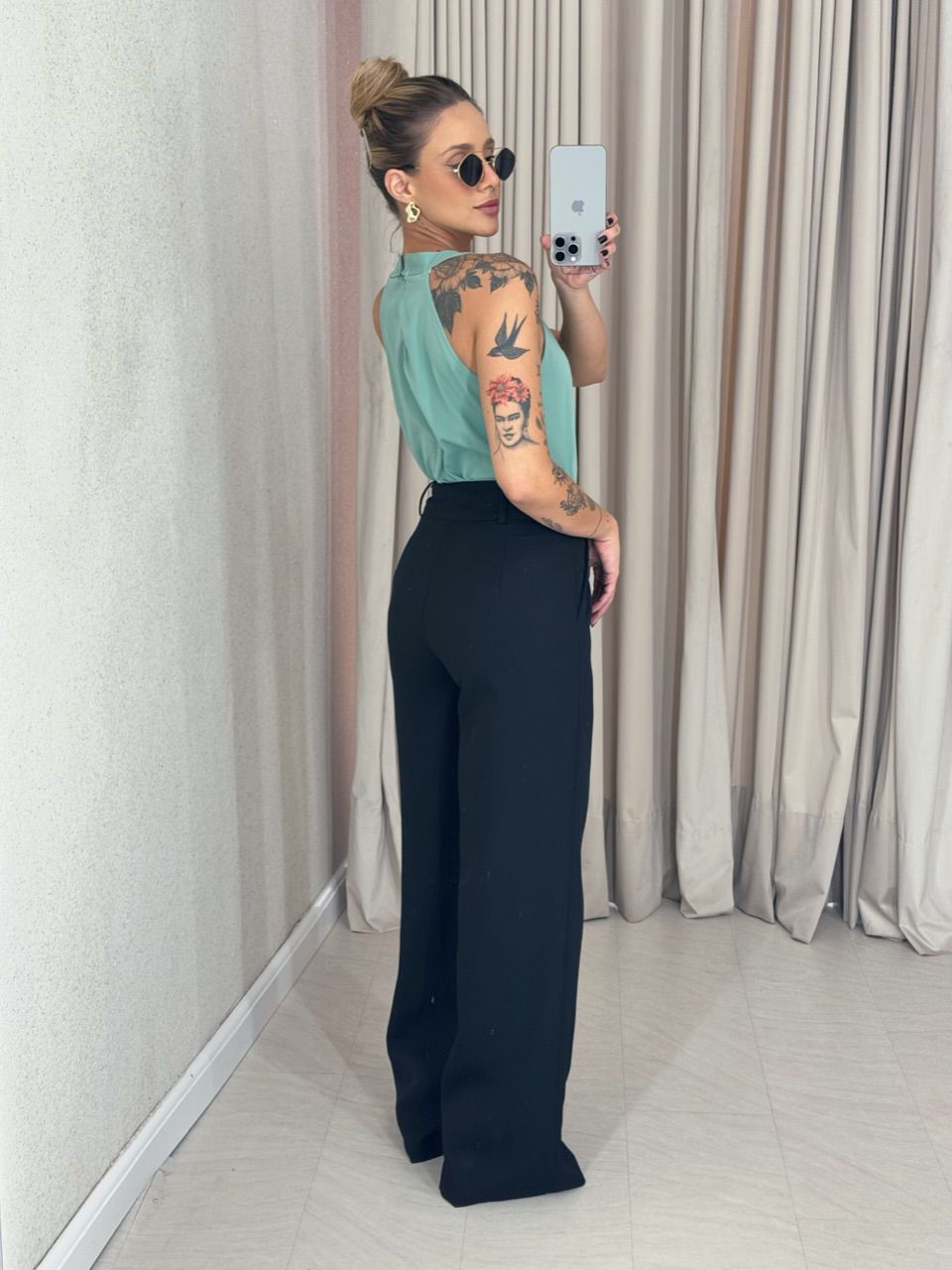 BLUSA TATIANE GOLA VERDE