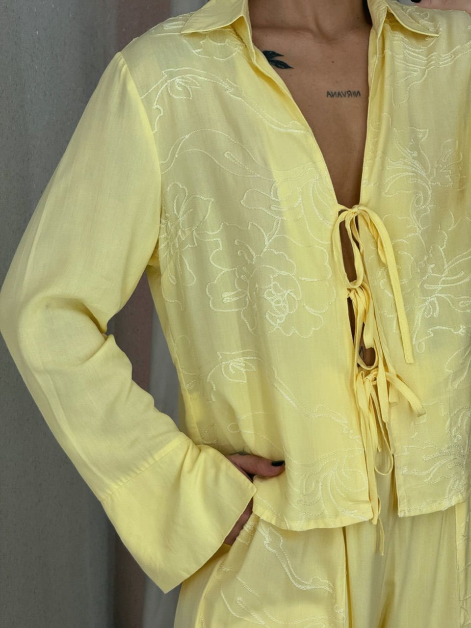 CONJUNTO AGATHA Calça Amarelo