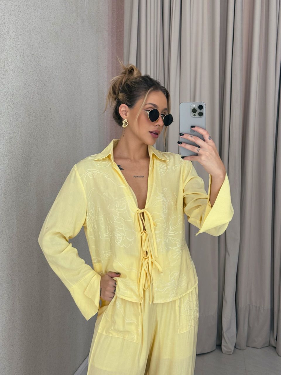 CONJUNTO AGATHA Calça Amarelo