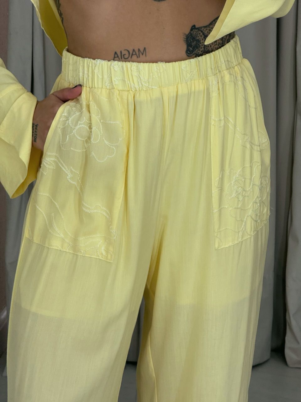 CONJUNTO AGATHA Calça Amarelo