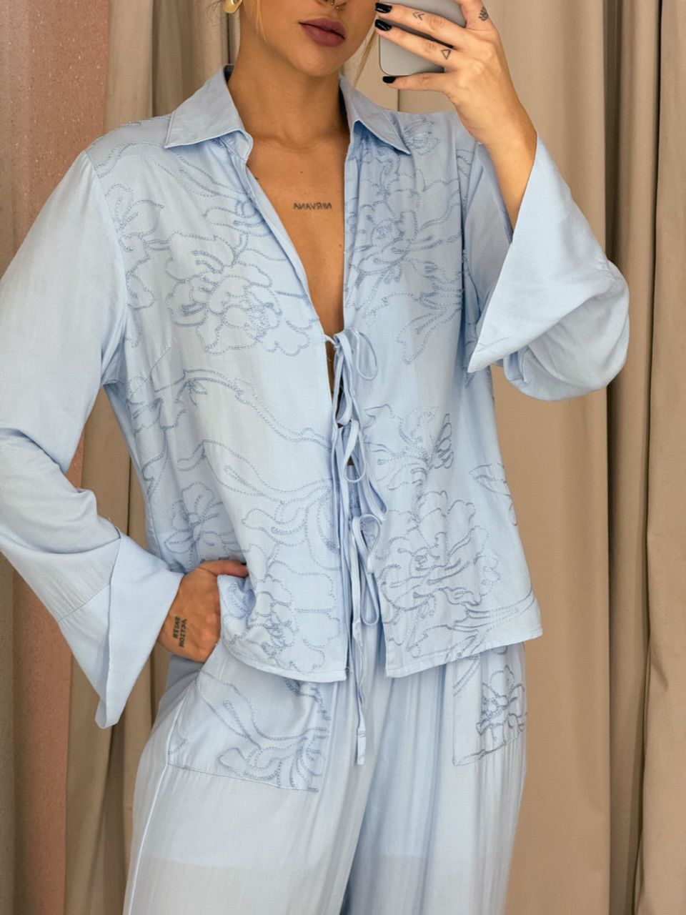 CONJUNTO AGATHA Calça azul