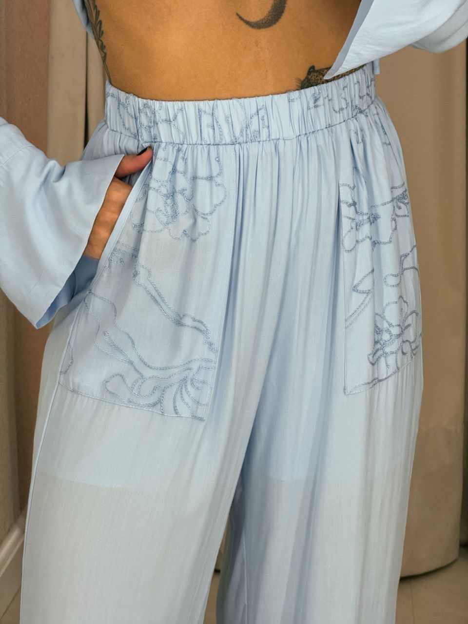 CONJUNTO AGATHA Calça azul