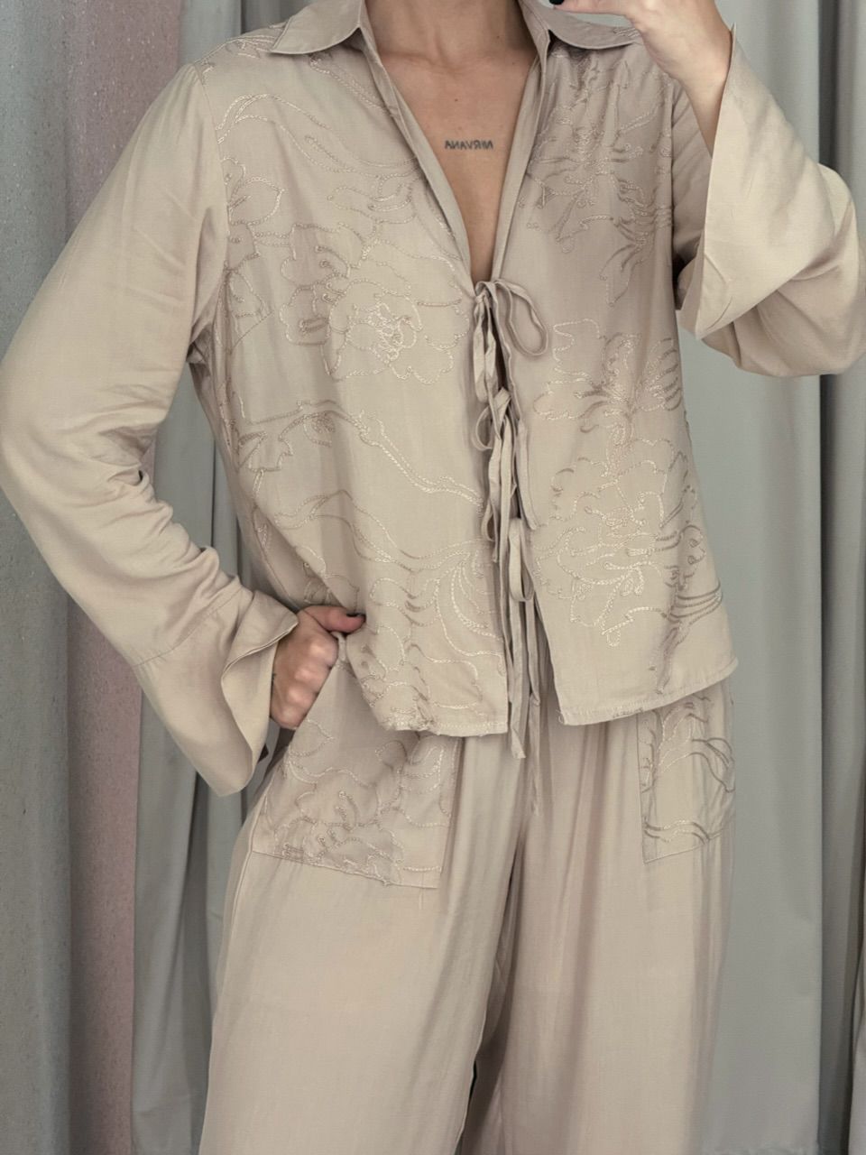 CONJUNTO AGATHA Calça Nude