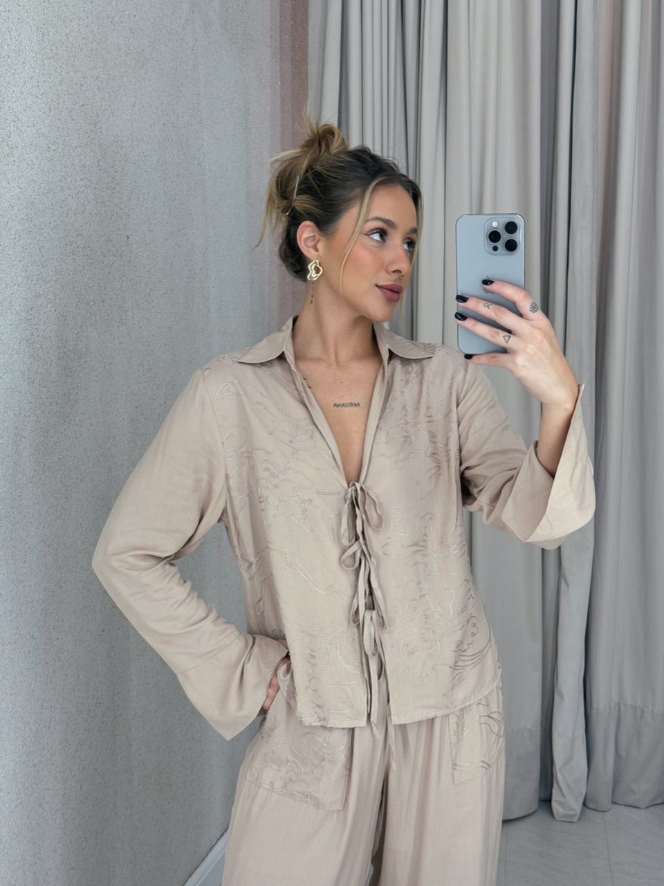 CONJUNTO AGATHA Calça Nude