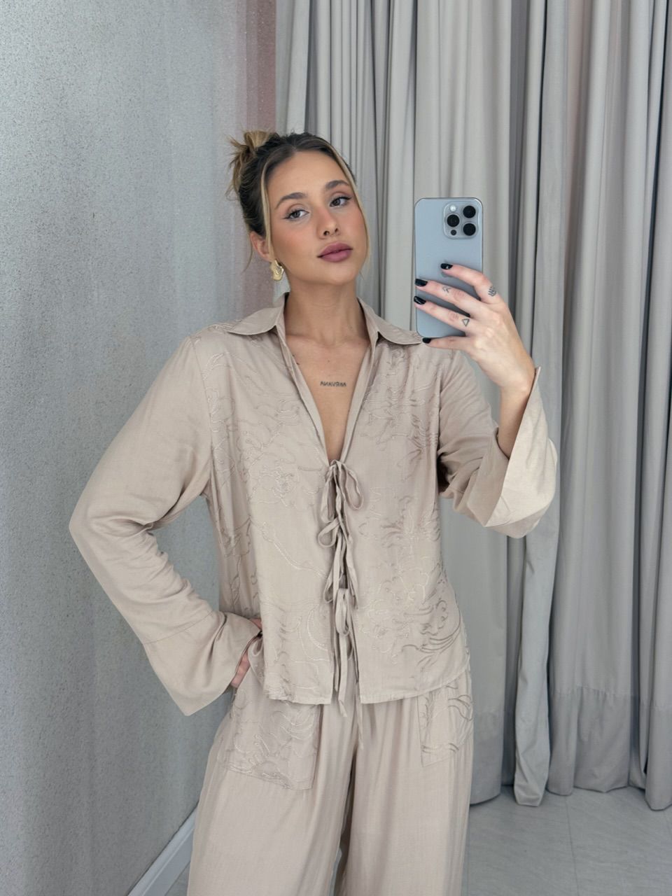 CONJUNTO AGATHA Calça Nude